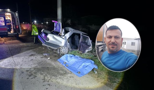 Otomobil Elektrik Direğine Çarptı: 1 Ölü, 2 Yaralı