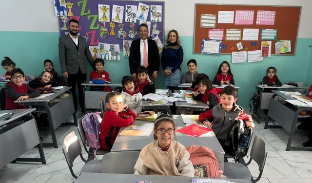 Güney, Bayraktepe İlkokulu’nda Derslere Katıldı