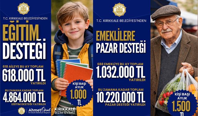 Kırıkkale Belediyesi’nden Çifte Sosyal Destek