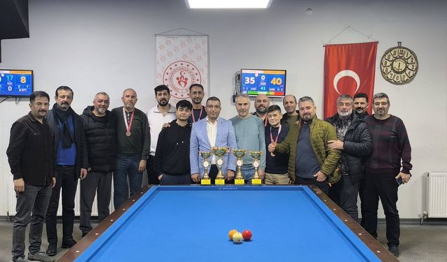 Kırıkkale’de 3 Bant Bilardo İl Şampiyonası Sona Erdi