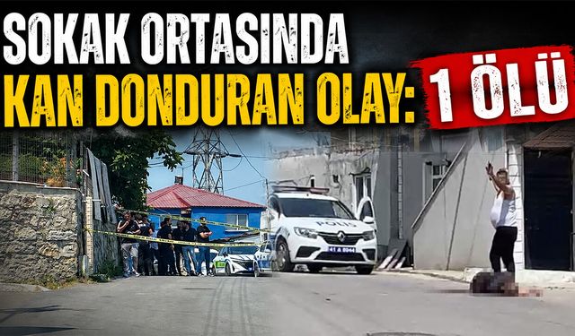 Sokak Ortasında Kan Donduran Olay: 1 Ölü