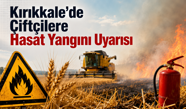 Kırıkkale'de Çiftçilere Hasat Yangını Uyarısı