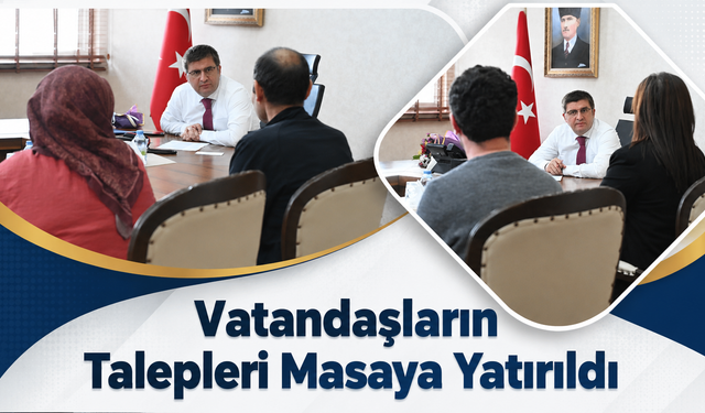 Vatandaşların Talepleri Masaya Yatırıldı
