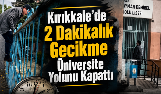 2 Dakikalık Gecikme Üniversite Yolunu Kapattı