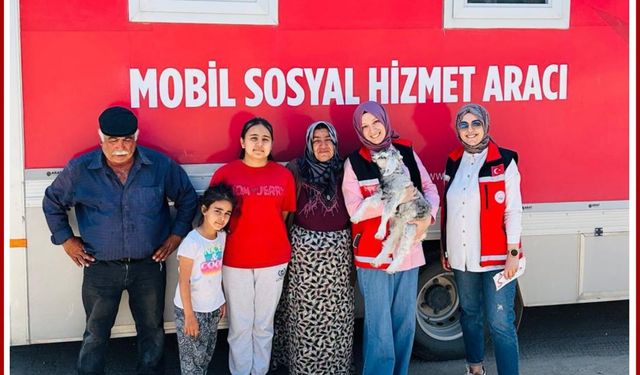 Mobil Sosyal Hizmet Köylere Ulaştı