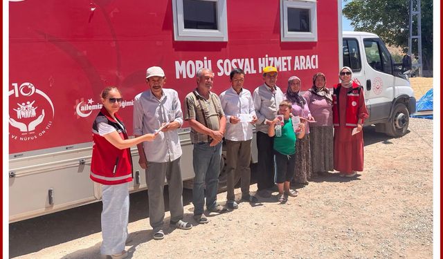 Mobil Sosyal Hizmet Köylere Ulaştı