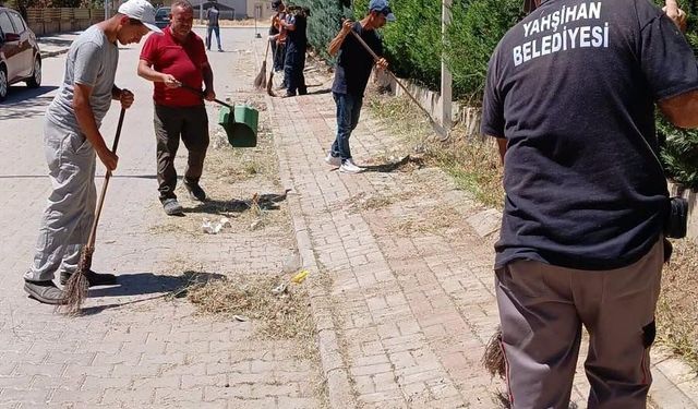 Yahşihan'da Temizlik Çalışmaları Aralıksız Devam Ediyor