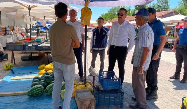 Kaymakam Yasin Mert'ten İlçe Pazarına Ziyaret