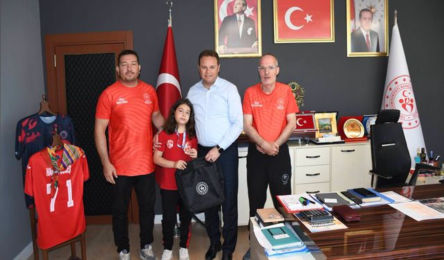 Kırıkkale'nin Gururu İl Müdürlüğünde Ağırlandı