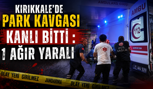 Kırıkkale'de Park Kavgası Kanlı Bitti : 1 Ağır Yaralı