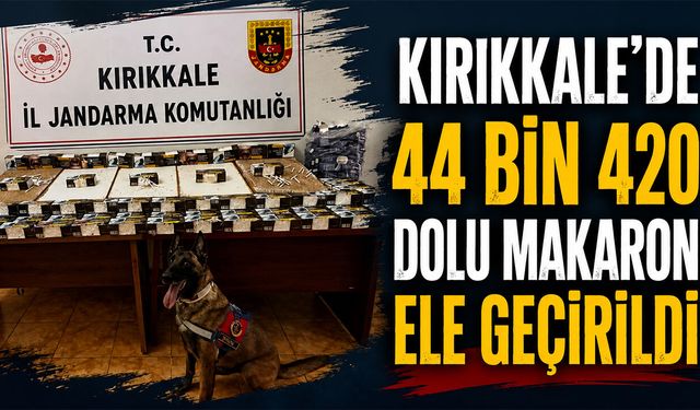Kırıkkale’de 44 Bin 420 Dolu Makaron Ele Geçirildi