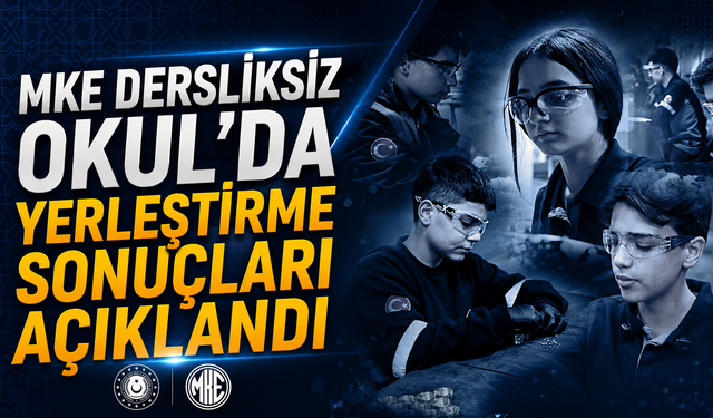 MKE Dersliksiz Okul’da Yerleştirme Sonuçları Açıklandı
