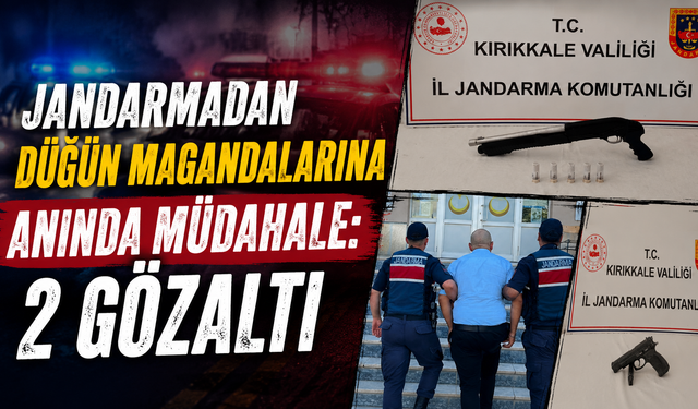 Jandarmadan Düğün Magandalarına Anında Müdahale: 2 Gözaltı