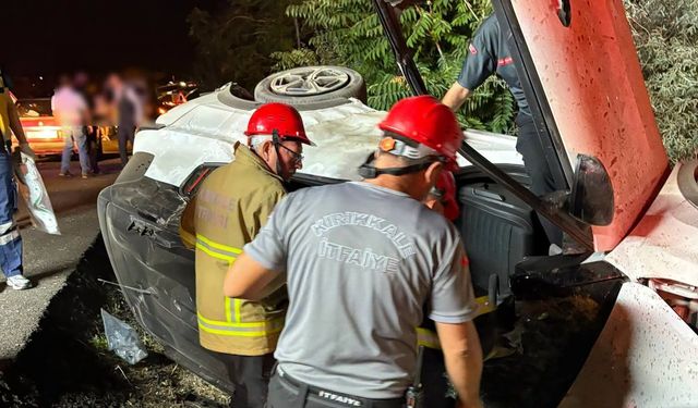 İtfaiye araçtan  zor çıkardı