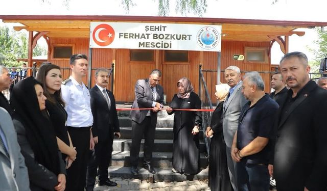 Yahşihanda şehidin adına Mescit yapıldı
