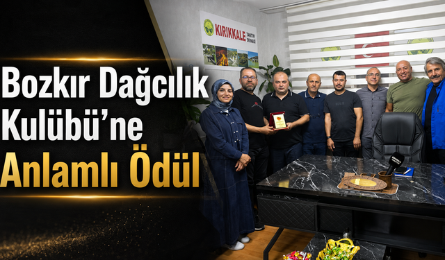 Bozkır Dağcılık Kulübü’ne Anlamlı Ödül