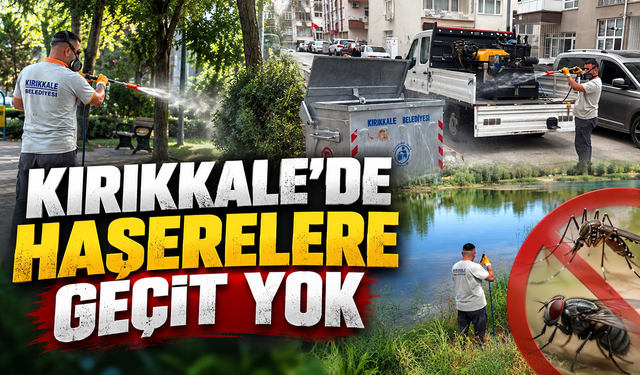 Kırıkkale’de Haşerelere Geçit Yok