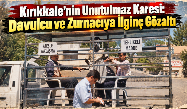 Kırıkkale’nin Unutulmaz Karesi: Davulcu ve Zurnacıya İlginç Gözaltı