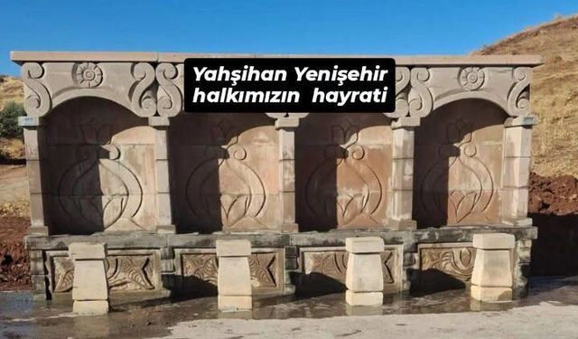 Yenişehir’de İmeceyle Çeşme Yaptılar