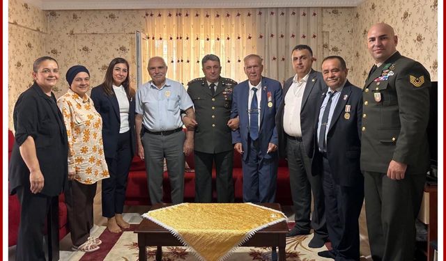 Kırıkkale’de Kıbrıs Gazilerine Vefa Ziyareti