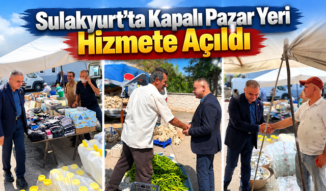 Sulakyurt’ta Kapalı Pazar Yeri Hizmete Açıldı