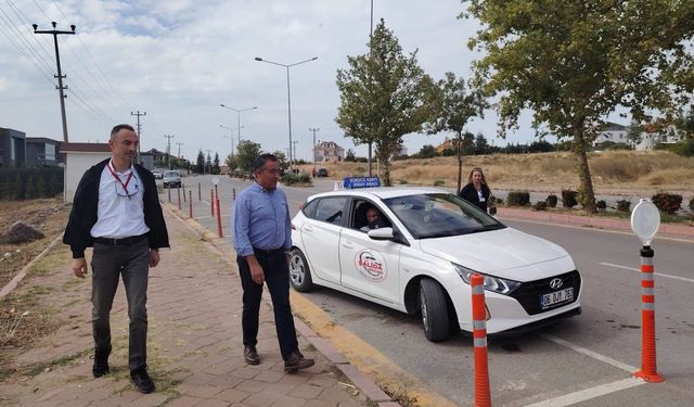Kırıkkale’de Direksiyon Sınavı Parkuruna Yakın Takip