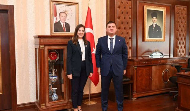 Bakanlığa Atanan Kazel’den Vali Sarıibrahim’e Veda Ziyareti