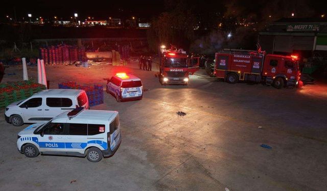 Kırıkkale Sebze Hal'inde yangın