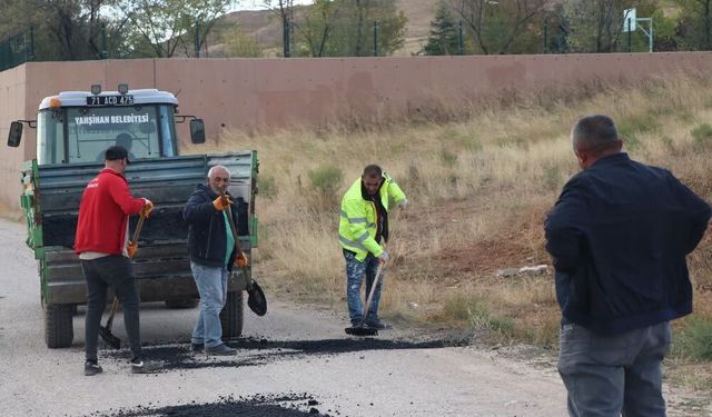 Yahşihan’da Bozulan Yollara Asfalt Yaması