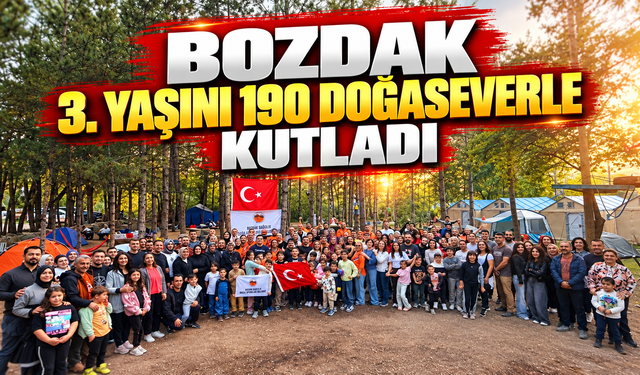 BOZDAK 3. Yaşını 190 Doğaseverle Kutladı