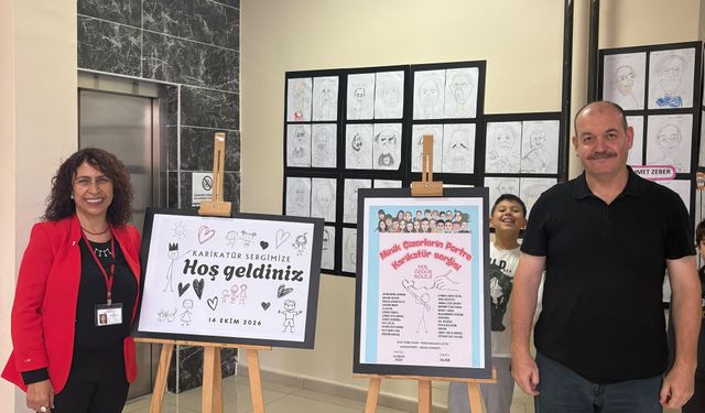 Özgür Koleji’nde Karikatür Sergisi