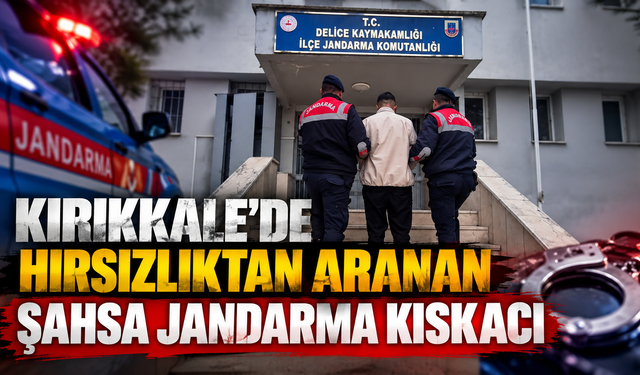 Kırıkkale’de Hırsızlıktan Aranan Şahsa Jandarma Kıskacı