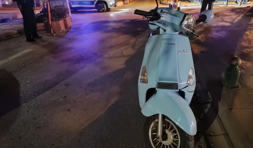 Kendi Sürdüğü Motosikletten Düşen Sürücü Yaralandı