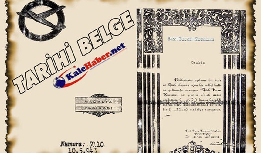 Yıl 1943..Keskin'e Altın Madalya