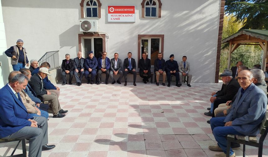Kaymakam Mert Sulubük’te Vatandaşlarla Buluştu