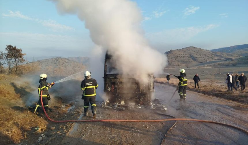 Yahşihan’da Tır Yangını Korkuttu