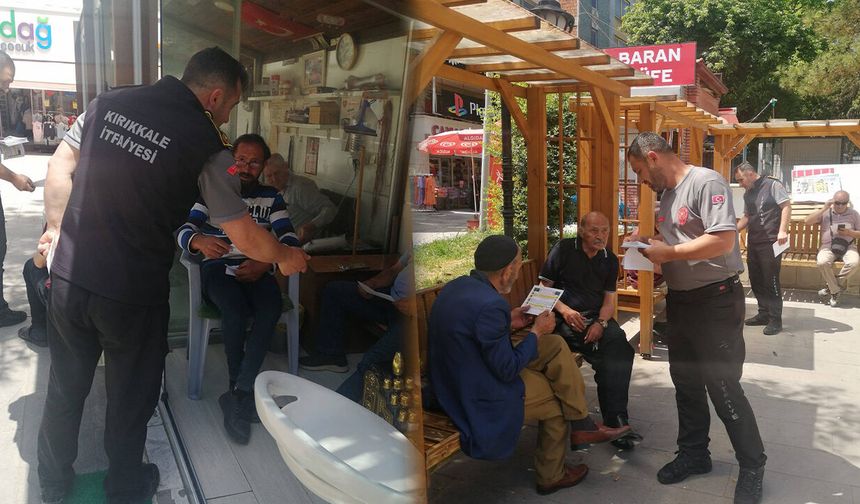 Kırıkkale İtfaiyesinden Ot Yangınlarına Karşı Uyarı