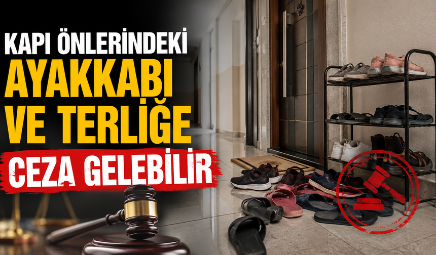Kapı Önlerindeki Ayakkabı ve Terliğe Ceza Gelebilir