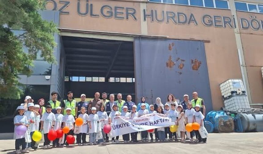 Kırıkkale’de Öğrenciler Geri Dönüşüm Tesisini Gezdi