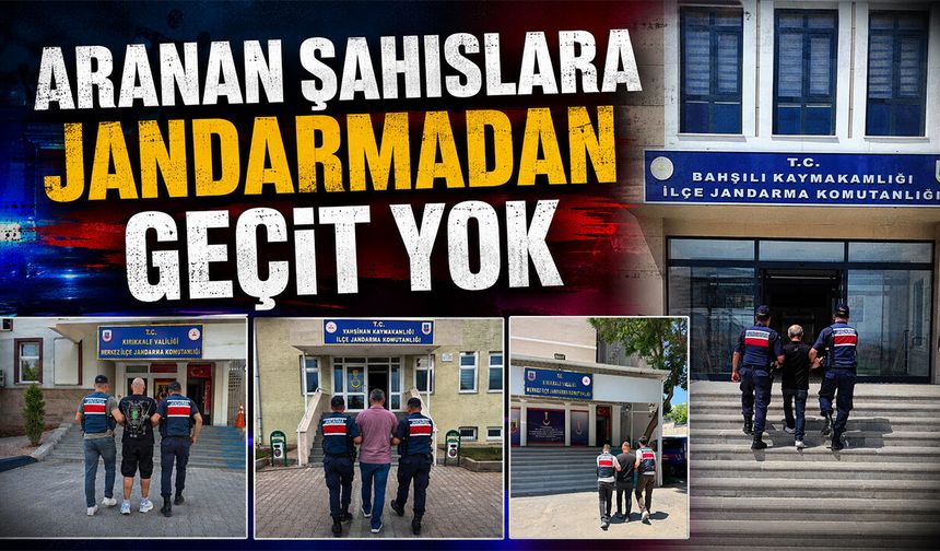 Aranan Şahıslara Jandarmadan Geçit Yok