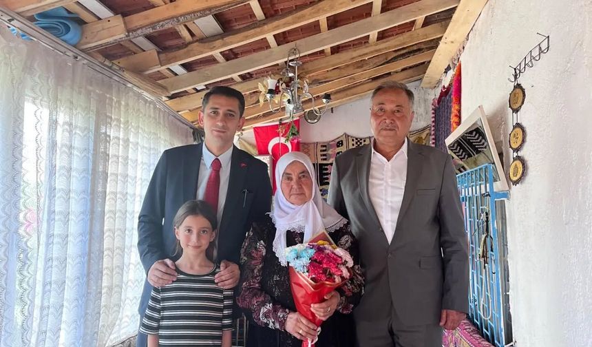Keskin'de Şehit Annesine Anlamlı Ziyaret
