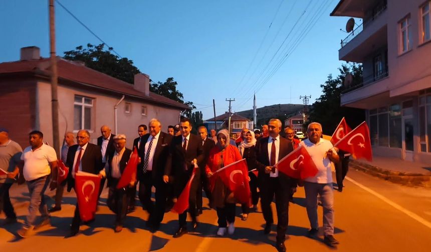 Çelebi'de 15 Temmuz Demokrasi Nöbeti Tutuldu