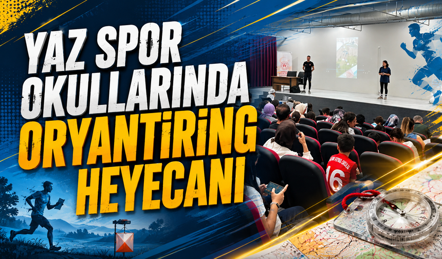 Yaz Spor Okullarında Oryantiring Heyecanı