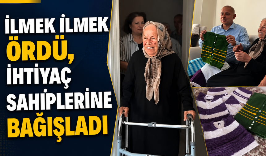 İlmek İlmek Ördü, İhtiyaç Sahiplerine Bağışladı