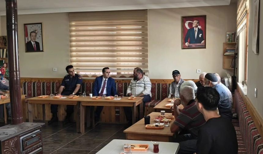 Çelebi Kaymakamı Evsen Köylerde Vatandaşlarla Buluştu
