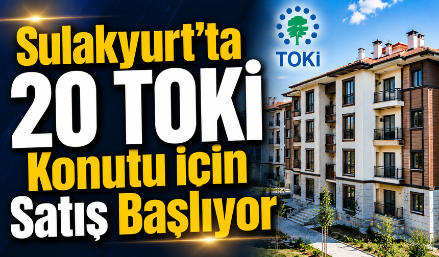 Sulakyurt’ta 20 TOKİ Konutu İçin Satış Başlıyor