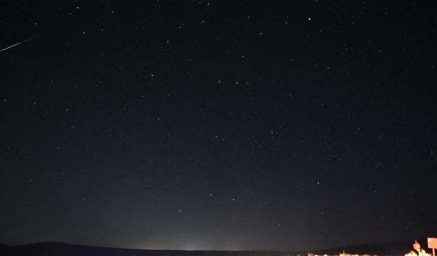 Kırıkkale'de Perseid Meteor Yağmuru Görüntülendi
