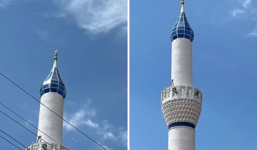 Keskin'de yıkılan Minare onarıldı