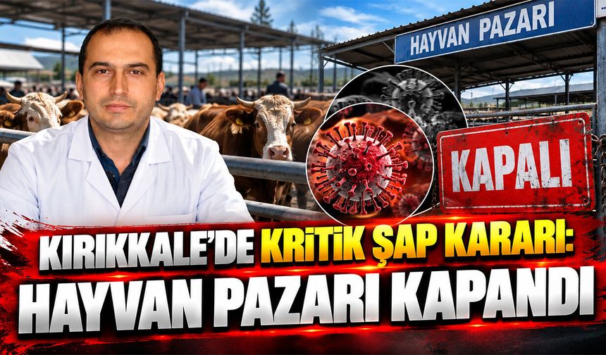 Kırıkkale’de Kritik Şap Kararı: Hayvan Pazarı Kapandı