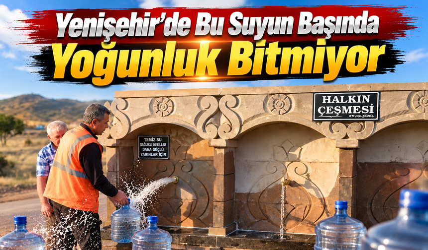 Yenişehir’de Bu Suyun Başında Yoğunluk Bitmiyor